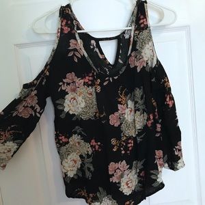 Cold shoulder blouse